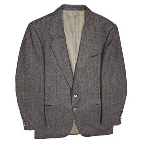 Vintage Daniel Hechter Paris Flannel Wool Blazer Sport Coat 40R